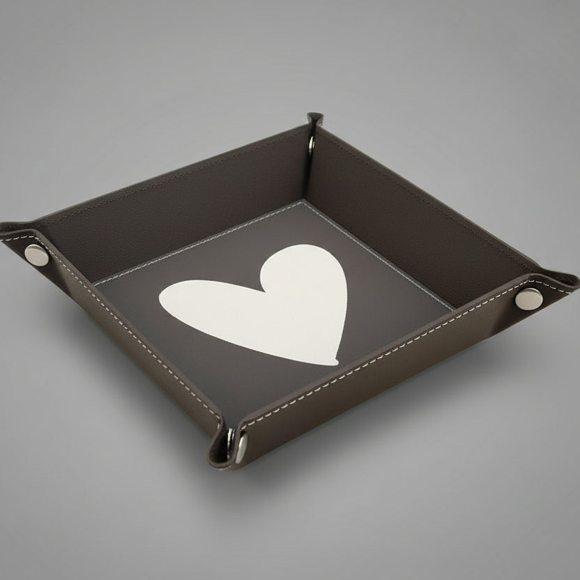 LEATHER HEART TRAY