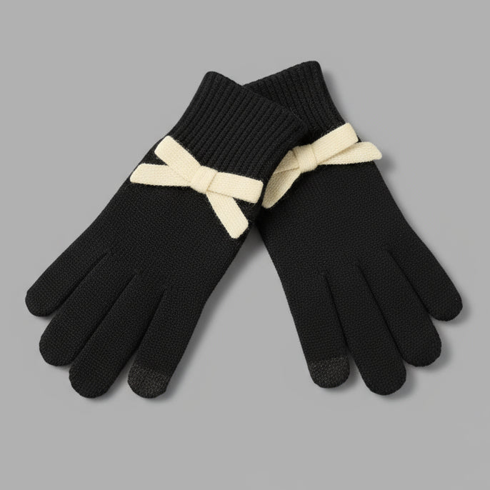 BLACK MIA TOUCHSCREEN GLOVES