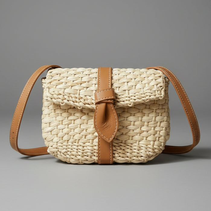 ELOAH STRAW CLUTCH