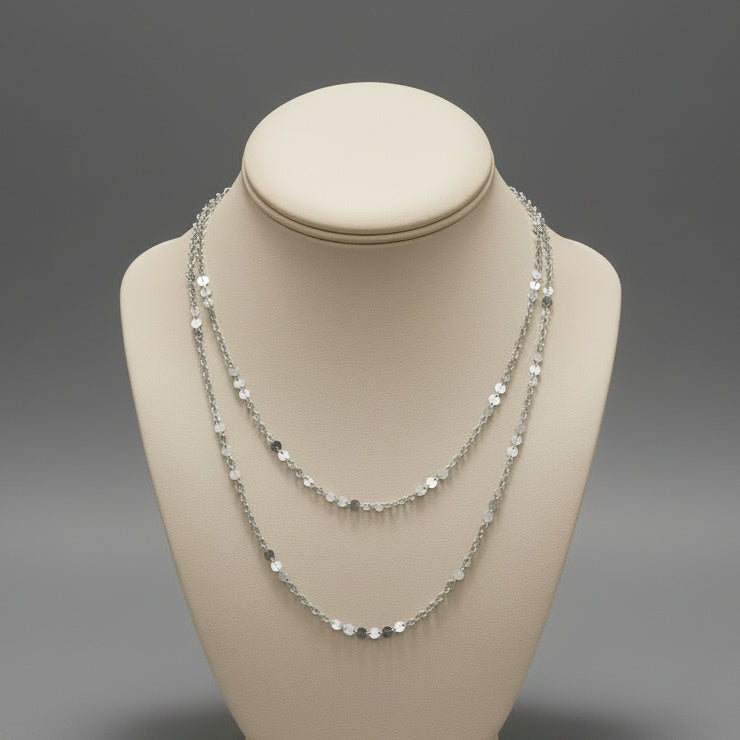 PALETTE RHODIUM SILVER CHOKER
