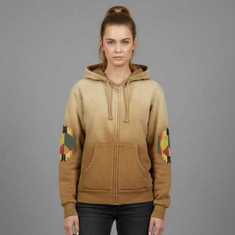 HEZLY PEACE ZIP UP HOODIE
