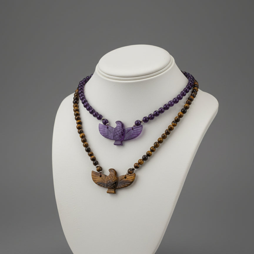 BEADED EAGLE NECKLACE