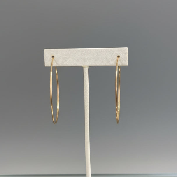 THIN GOLD HOOPS