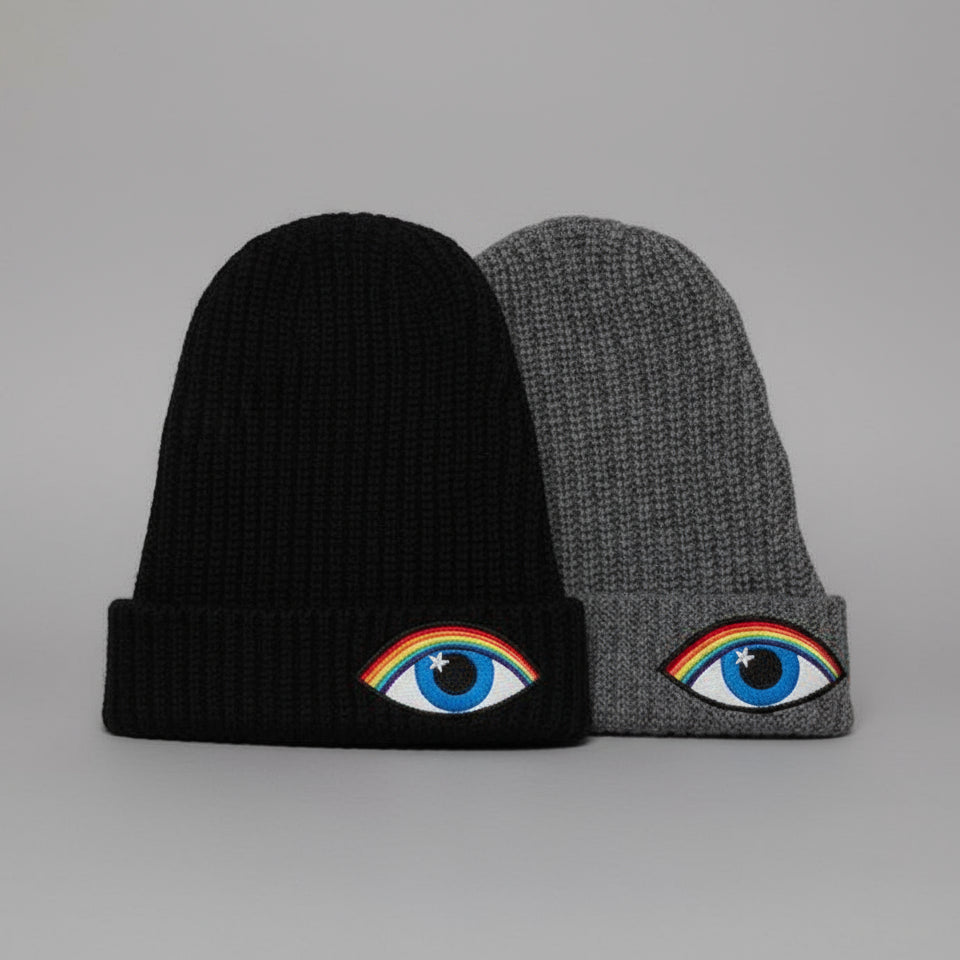 RAINBOW EYE PATCH HAT