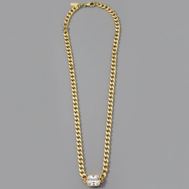 ZIRCONIA CUBAN LINK NECKLACE