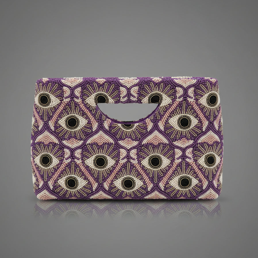 PURPLE CUT OUT HANDLE CLUTCH