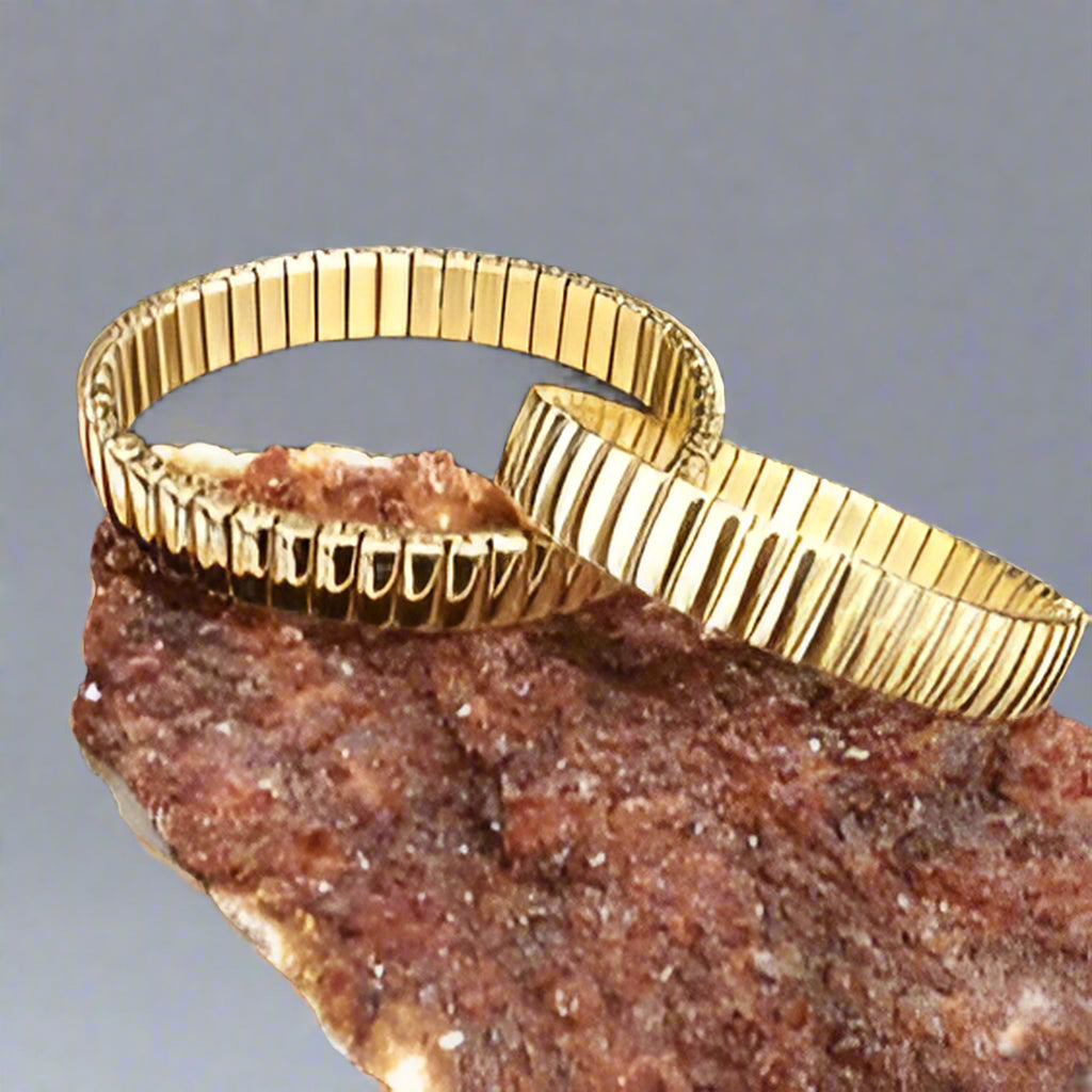 DOUBLE STRETCH YELLOW GOLD-BRACELET