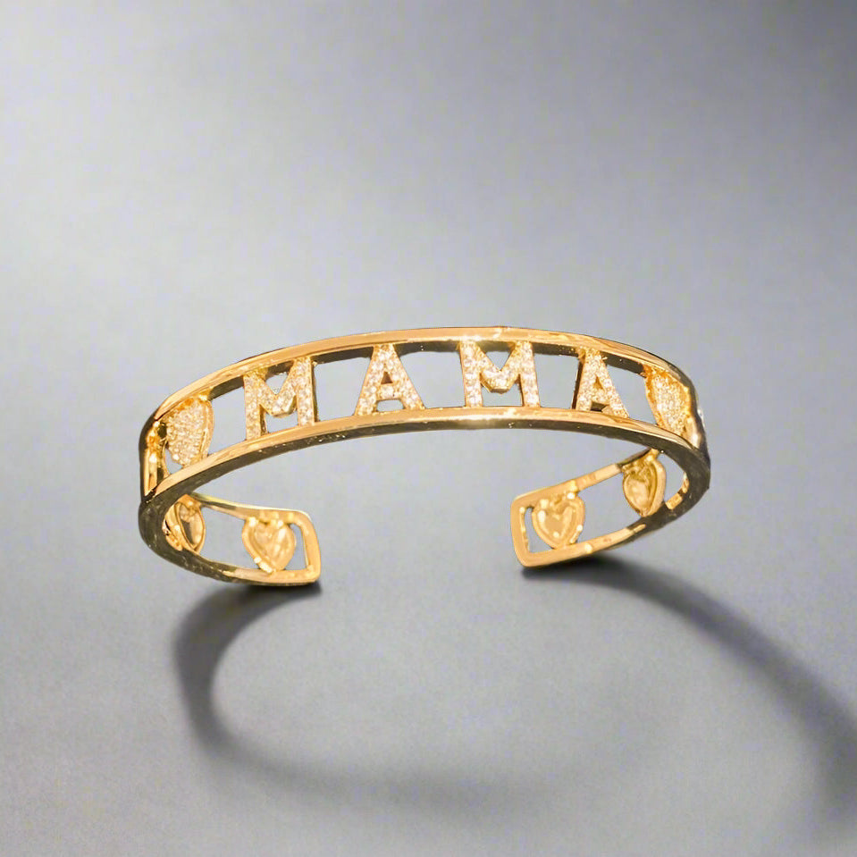 MAMA CUFF CZ/BRASS