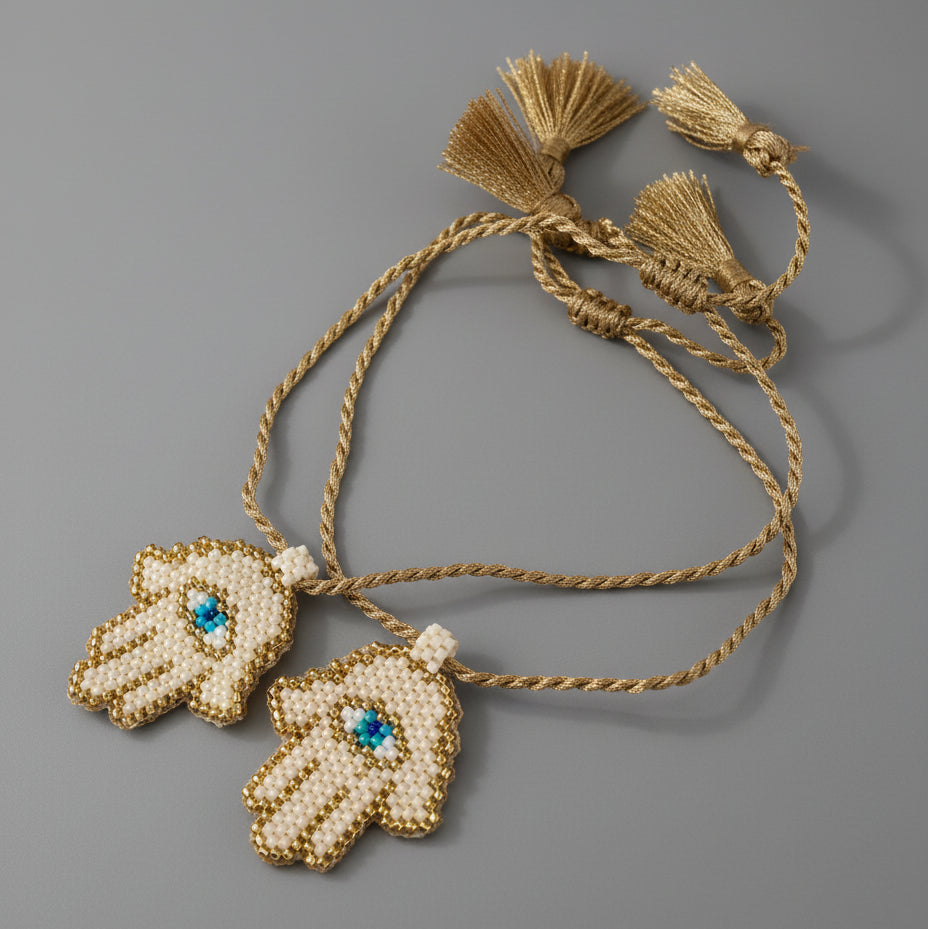 HAMSA GOLD ROPE ANKLET