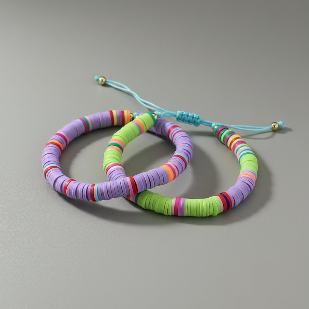 MULTI COLOR DISC BRACELET