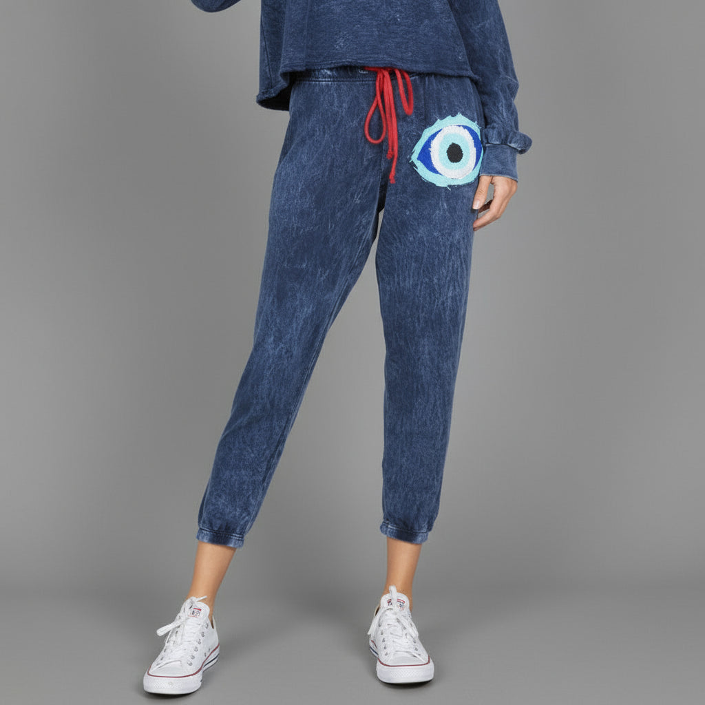 RUTH PAINTED EVIL EYE PANT
