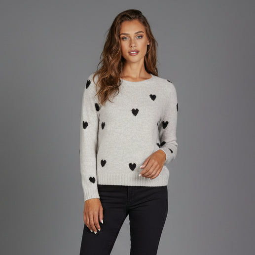 GODRIC HEART CASHMERE SWEATER