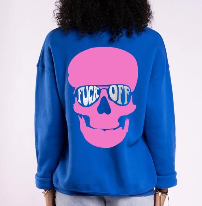 F*OFF SKULL PRESLIE SWEATSHIRT