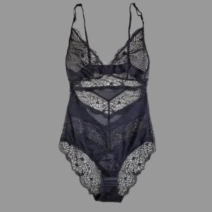 CHEVRON LACE TEDDY