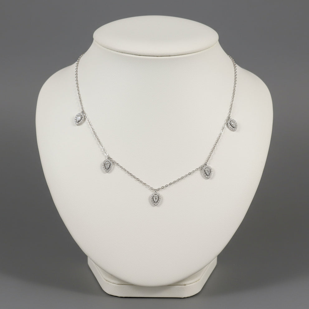 CZ TEARDROP NECKLACE