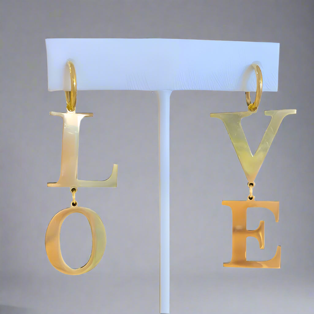 LOVE LG HOOP EARRINGS