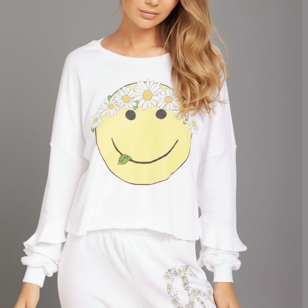 CHEVELLE HAPPY DAISY RUFFLE TOP