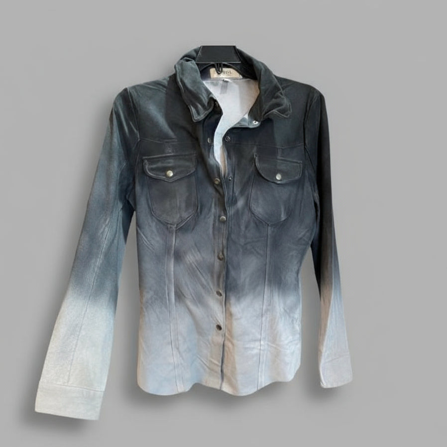 ROBIN INDIGO LEATHER JACKET