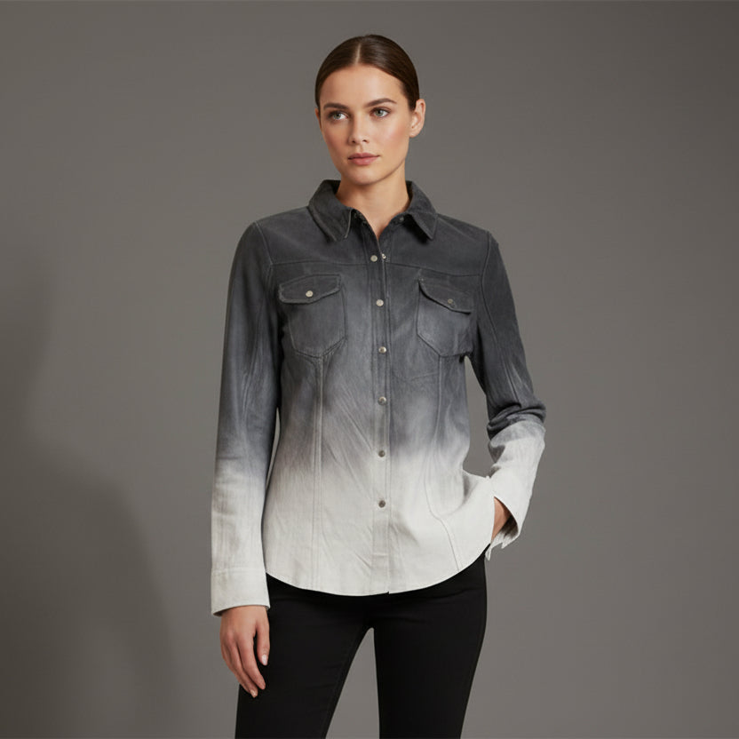 ROBIN INDIGO LEATHER JACKET