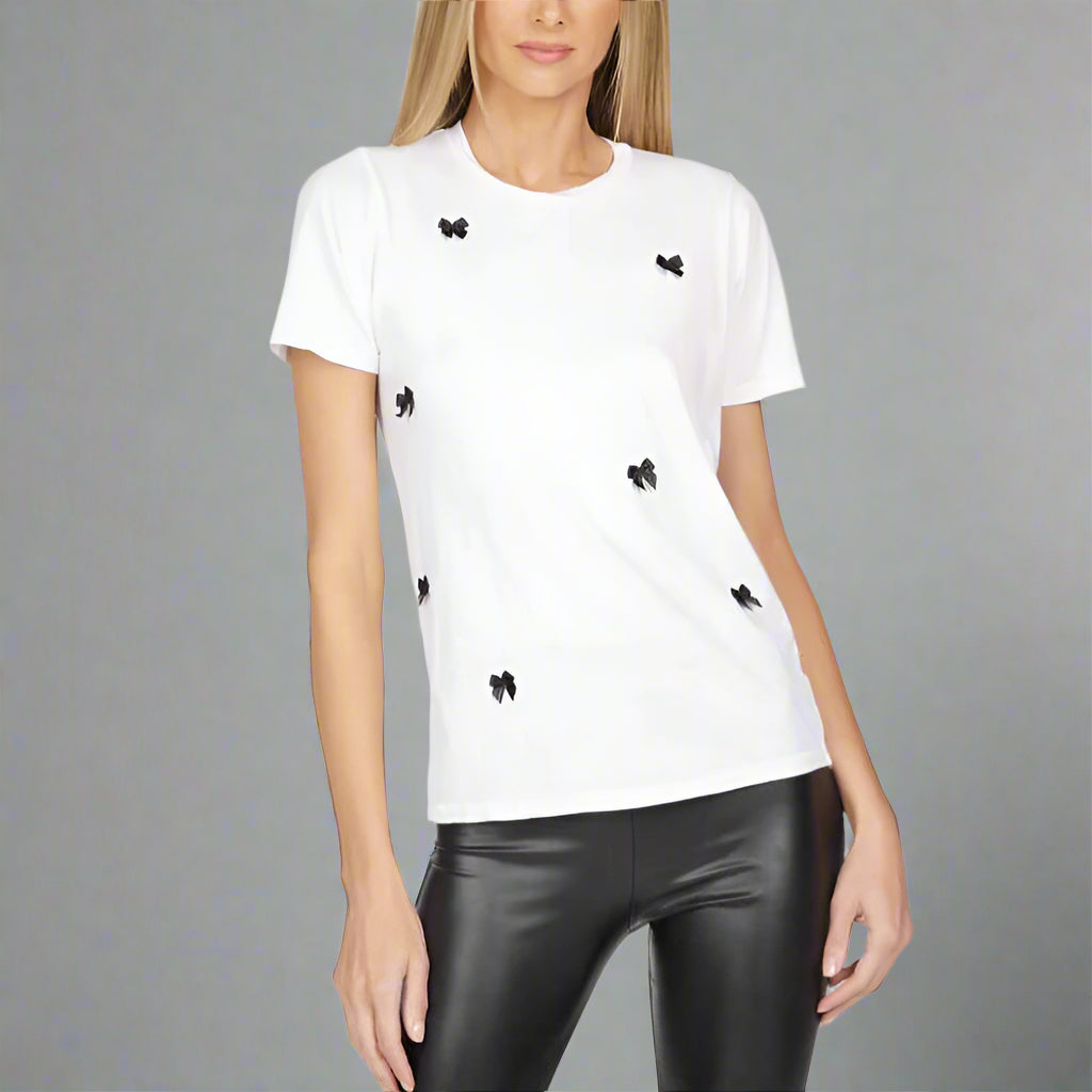 HALL BOW CREW NECK TEE