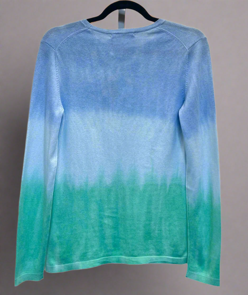 DIP DYE CREW WITH STRIATIONS