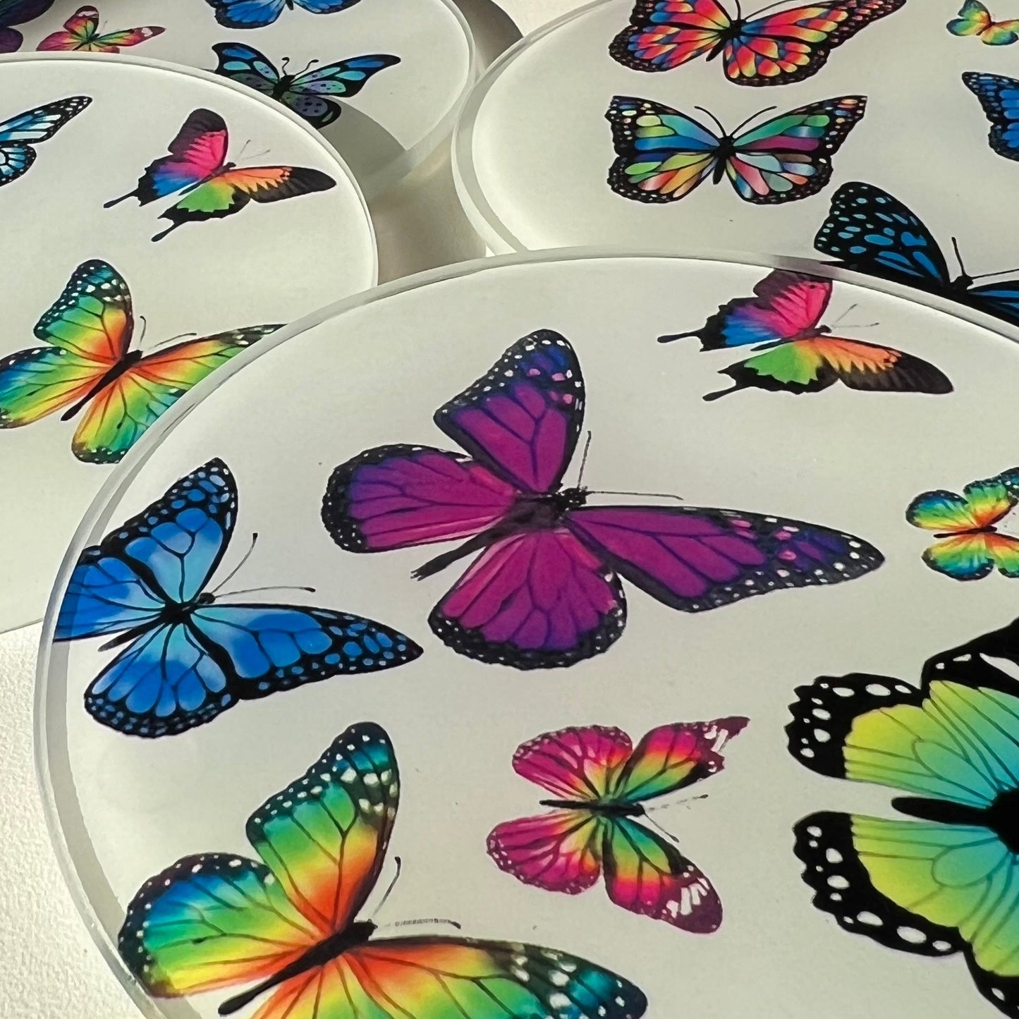 BUTTERFLY ROUND COASTER SET