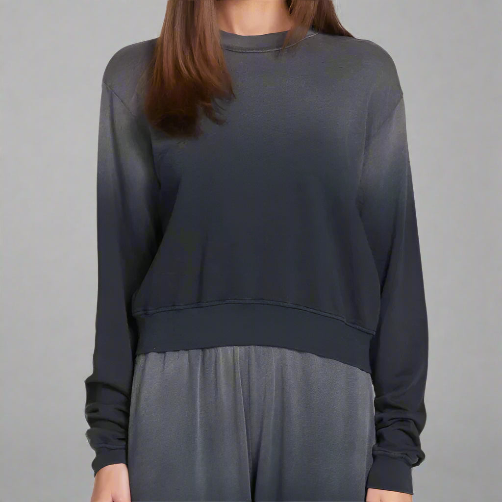 EXON CROP CREWNECK PULLOVER