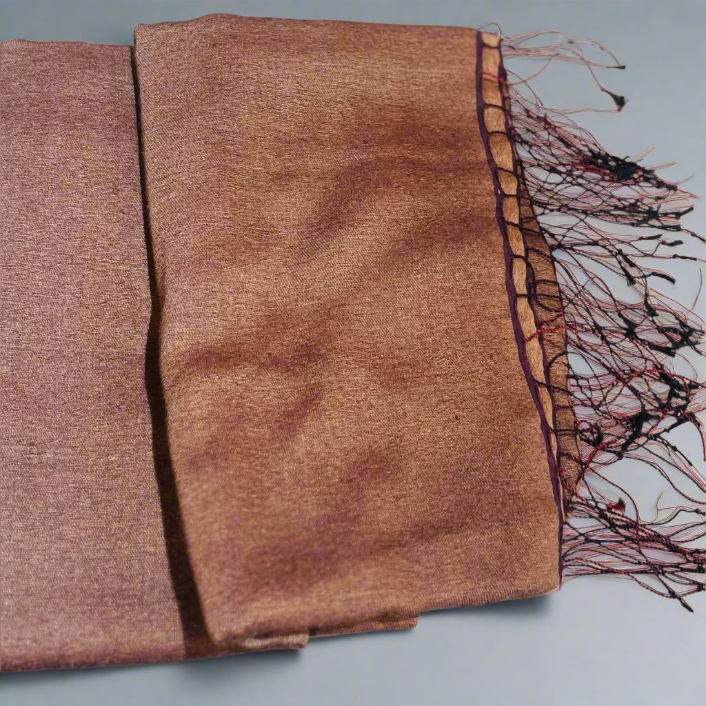 BROWN PASHMINA SCARF