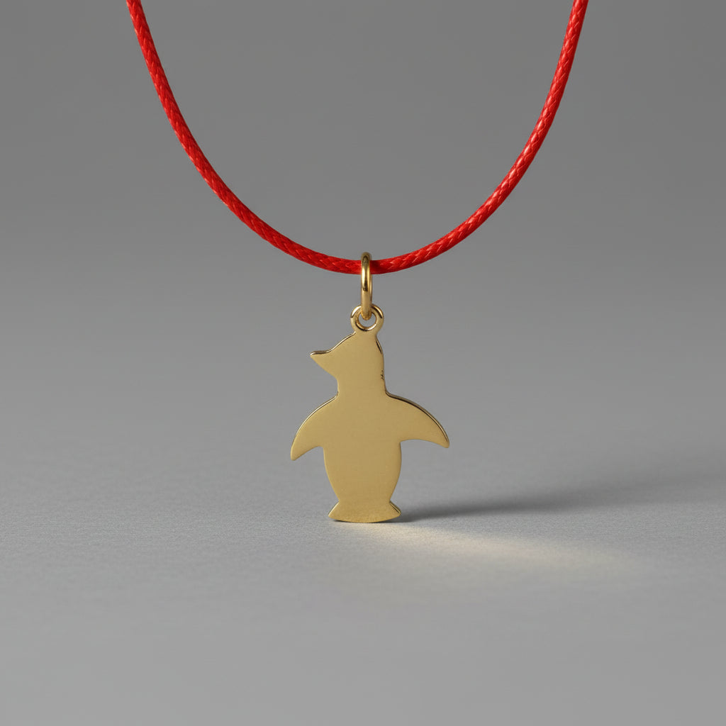 PENGUIN CHARM KABBALAH NECKLACE