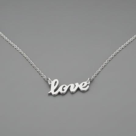 LOVE SILVER NECKLACE