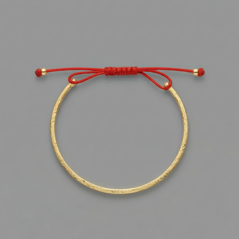 GOLD PLATED REDSTRAND BRACELET