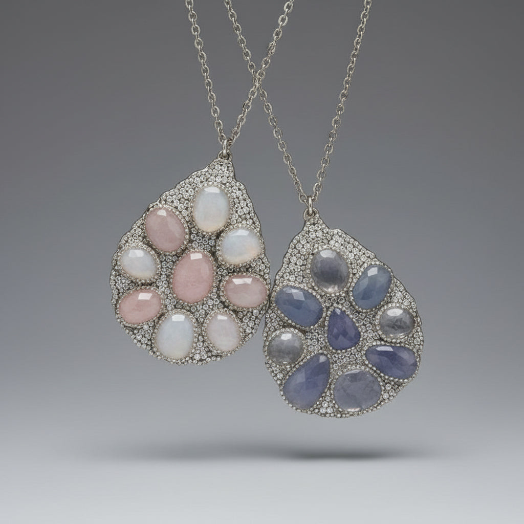 RONI BLANSHAY DRUZE TEAR DROP NECKLACE