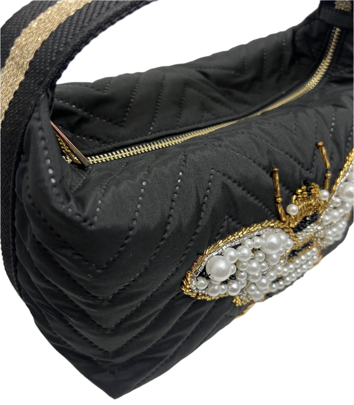 BLACK BEE CLUTCH BAG