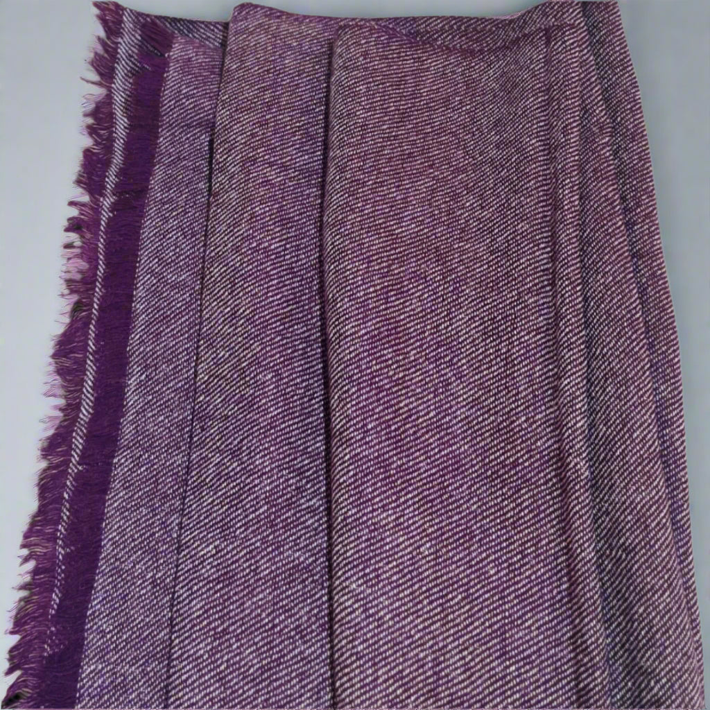 PLUM CASHMERE SCARF