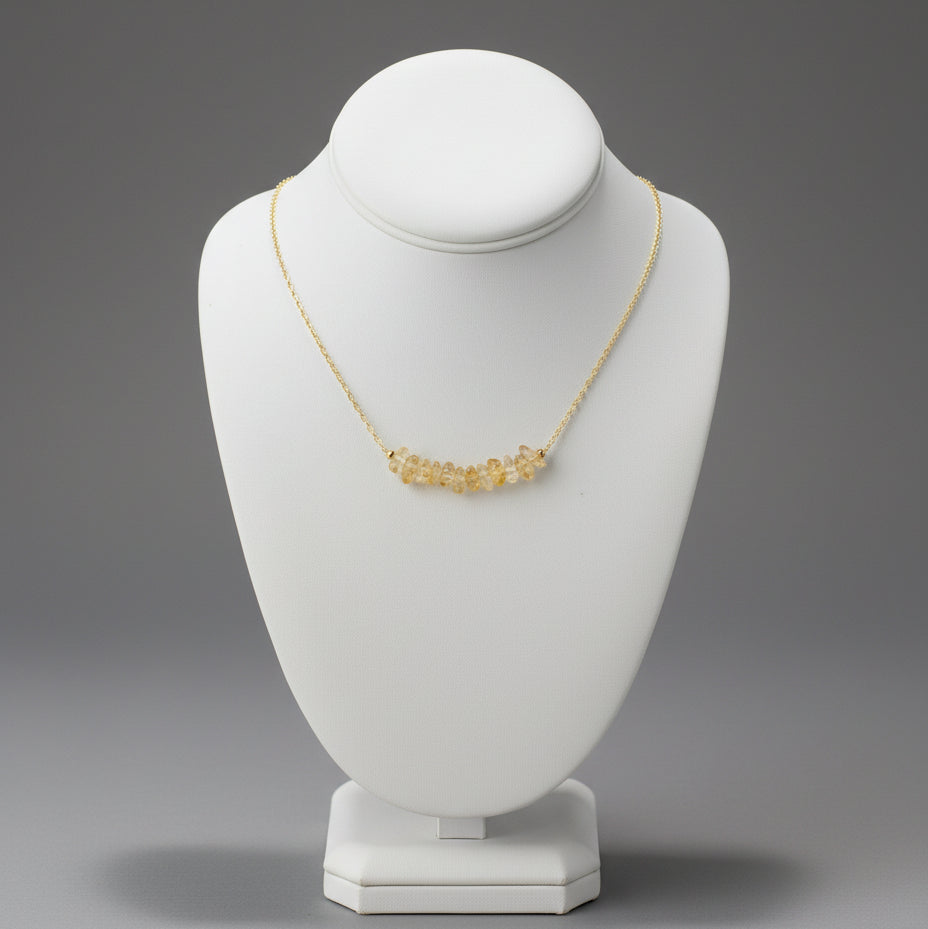 CITRINE GOLDFILL NECKLACE