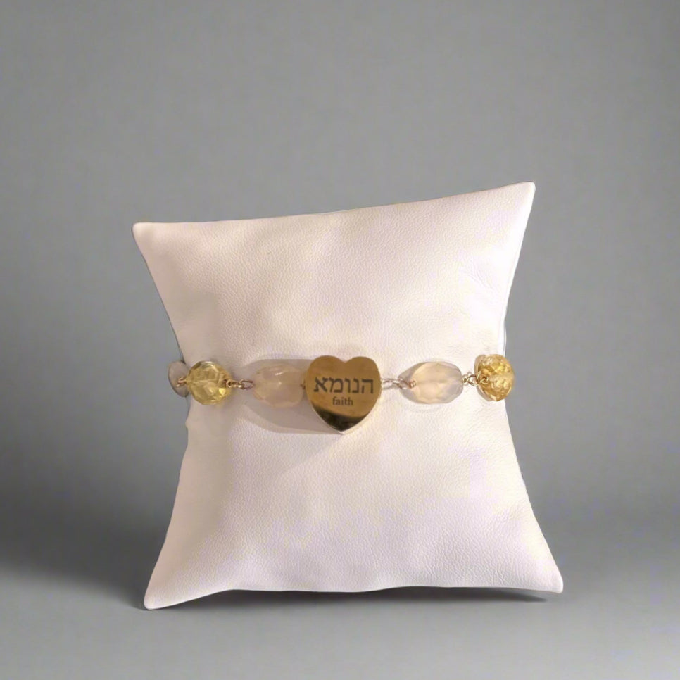 CITRINE KABALA BRACELET