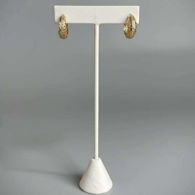 CLEAR STONE EARRINGS