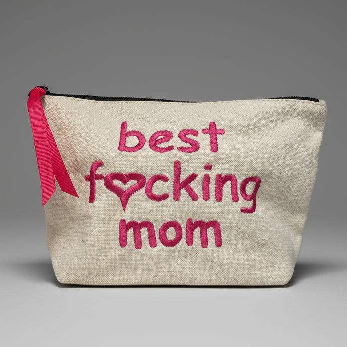 MOM THEME CANVAS POUCH