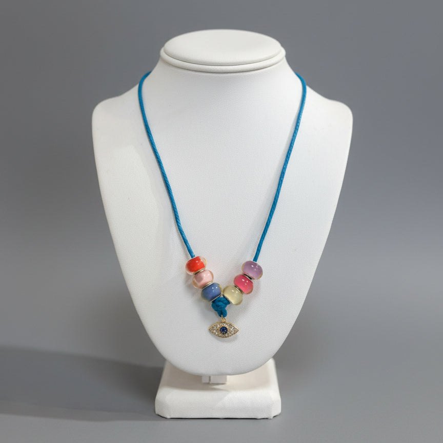 EVIL EYE CHARM NECKLACE