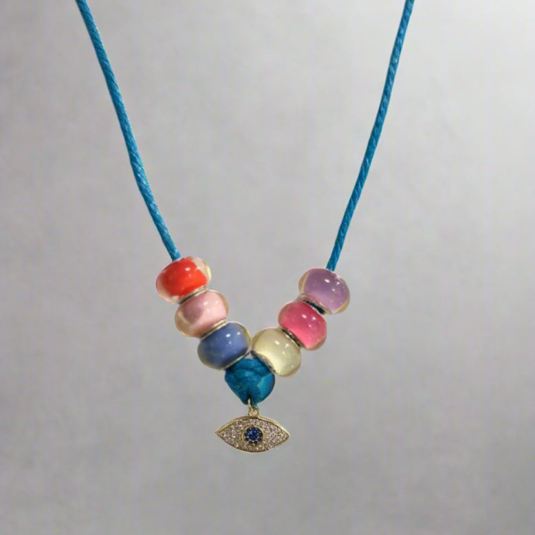 EVIL EYE CHARM NECKLACE