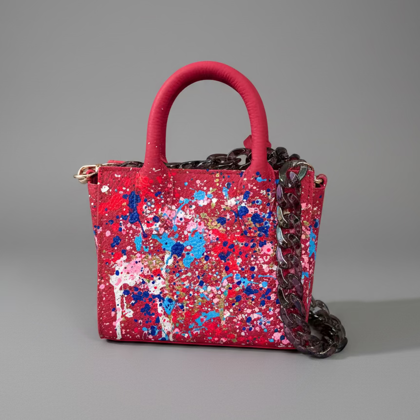 HAND PAINTED MINI BAG
