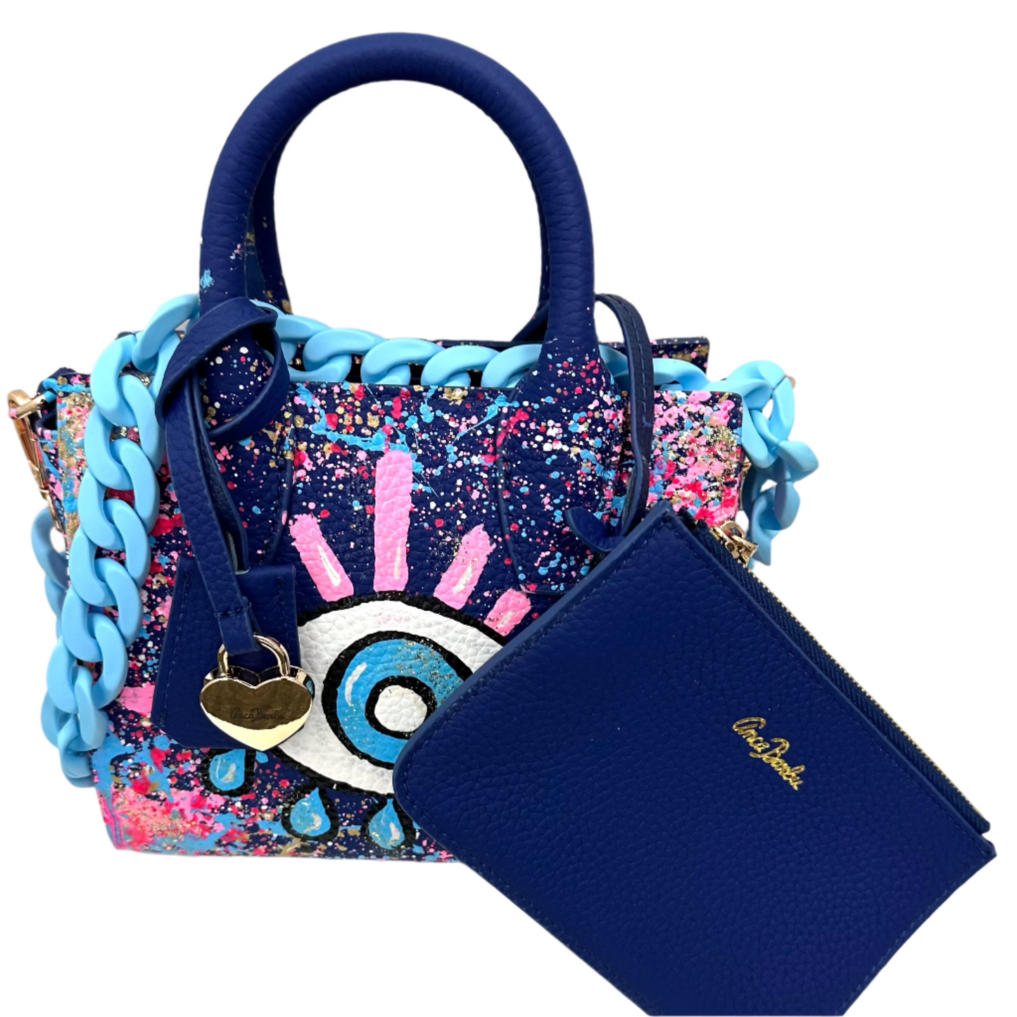 CAMILA HAND PAINTED MINI TOTE BAG