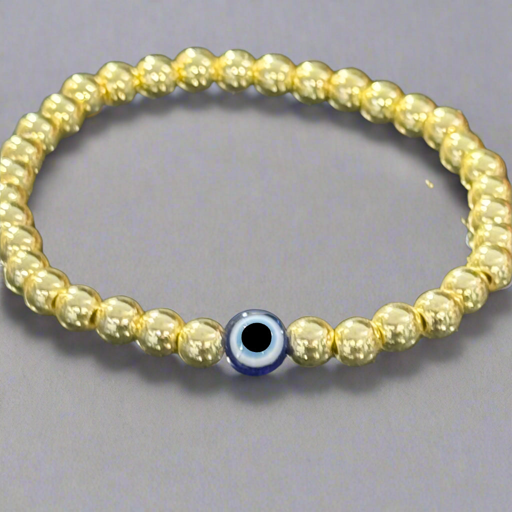 GOLD EVIL EYE BRACELET