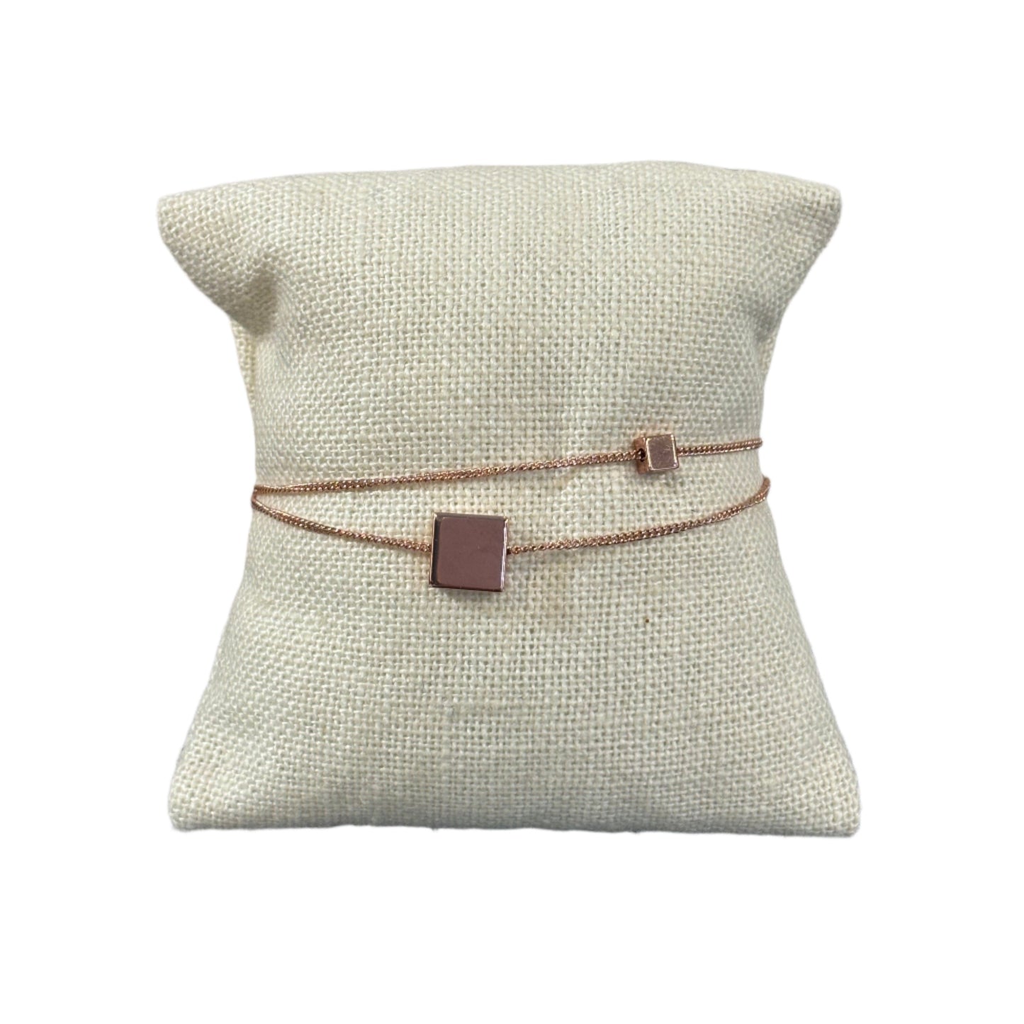 ROSEGOLD W/SQUARE BRACELET