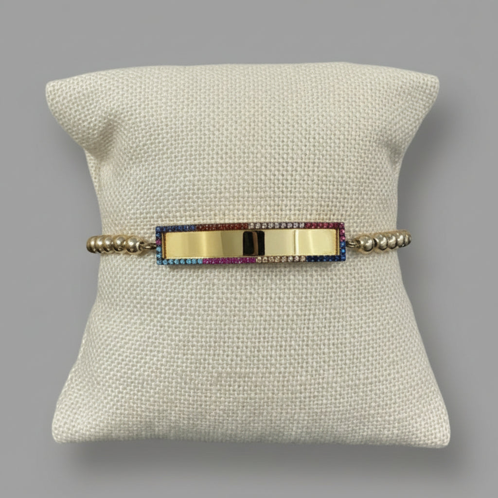 MULTICOLOR PLATE BRACELET