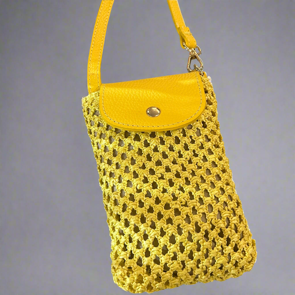 RAFFIA CELL POUCH