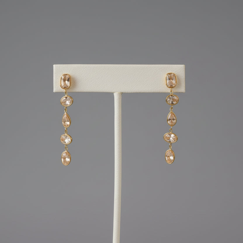 CZ DROP EARRINGS