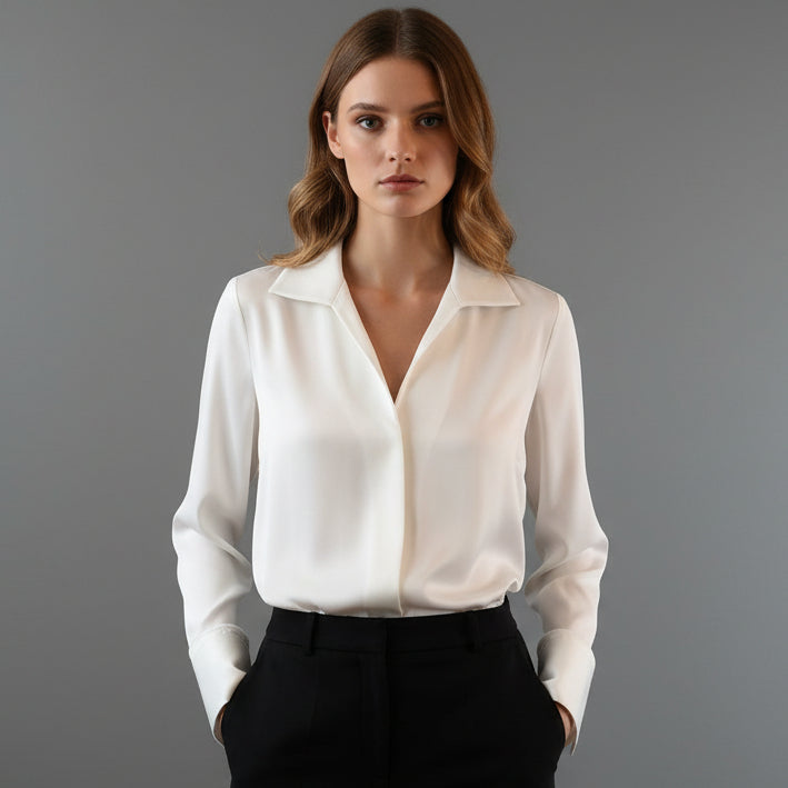 IVORY TENCEL SHIRT