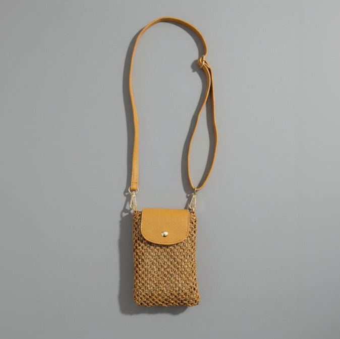 RAFFIA CELL POUCH