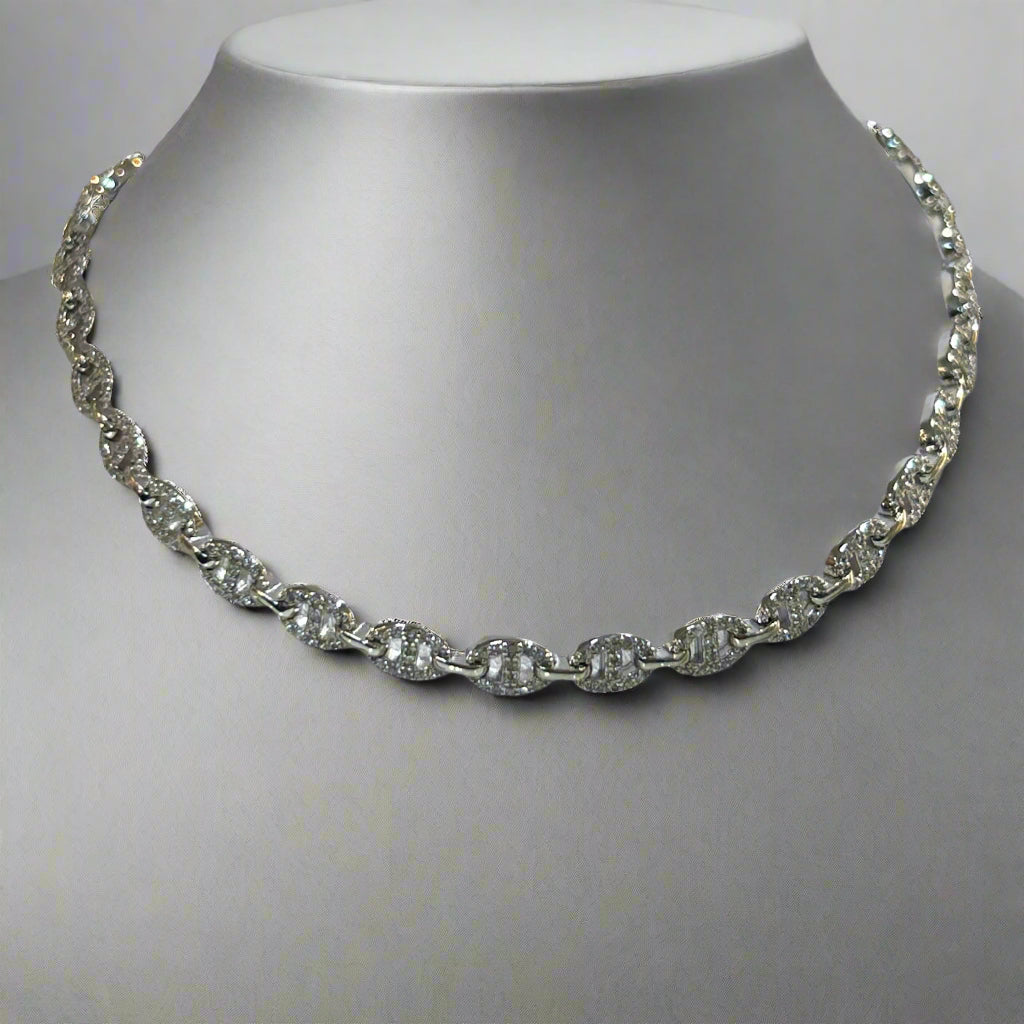 GG LINK SILVER CHOKER